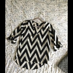Chevron everly blouse!