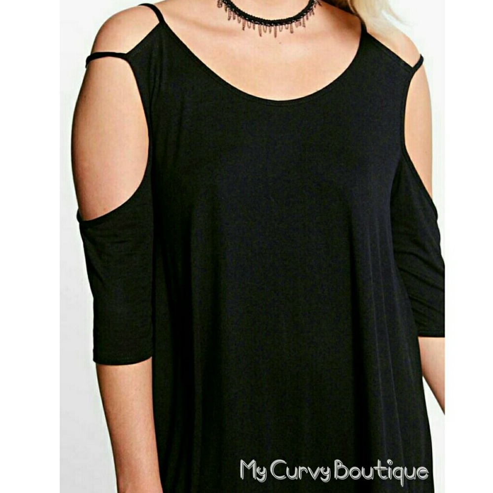 🐝HP🐝  "Fable" Open Shoulder Swing Dress