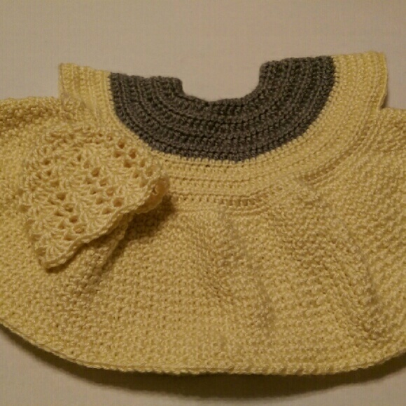 Crocheted Newborn Dress - Picture 1 of 1