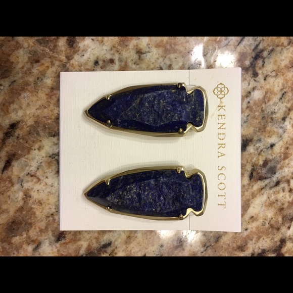 Kendra Scott Katherine earrings in raw cut lapis