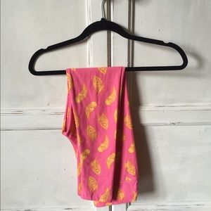 Pink and Gold OS LuLaRoe Leggings NWOT