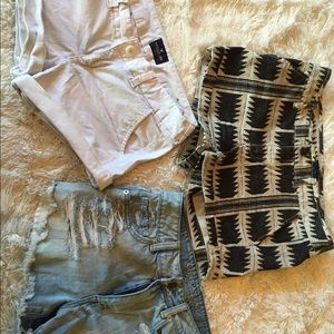 3 pairs of American Eagle shorts