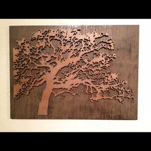 SALE Final! Beautiful Rustic Wood Tree Wall Art