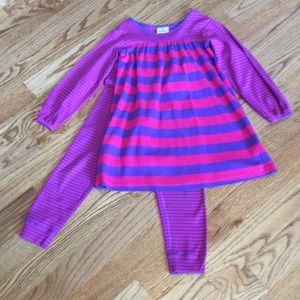 Hanna Andersson play dress with matching leggings