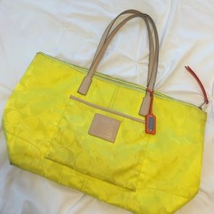 Coach yellow and orange purse (offers welcome)