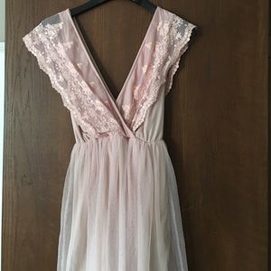 Light pink cocktail dress