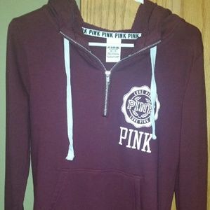 VS PINK Half Zip Hoodie