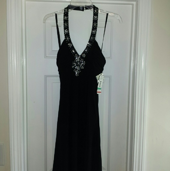 Night Way Collections Dresses & Skirts - Formal halter black dress    NEW WITH TAGS...