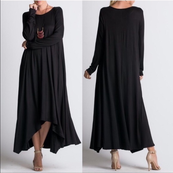 🏆HOST PICK🏆🇺🇸Loose Fit Maxi Dress black - Picture 3 of 3