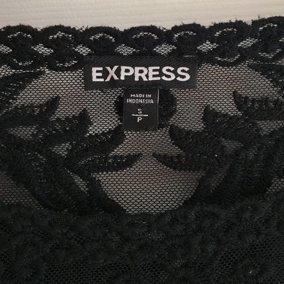 Black Express Lace Top - Picture 2 of 3