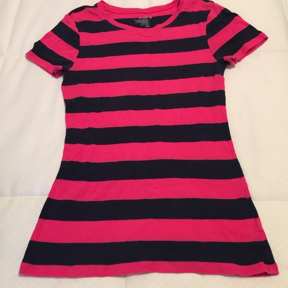 Pink/Navy stripped tee
