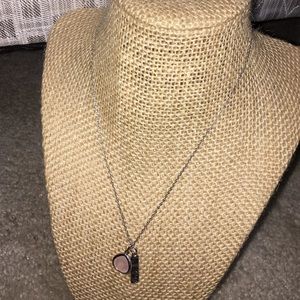 Chloe + Isabel Pink Love Charm Necklace
