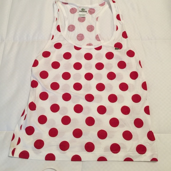 NWOT. Lacoste razor back tank