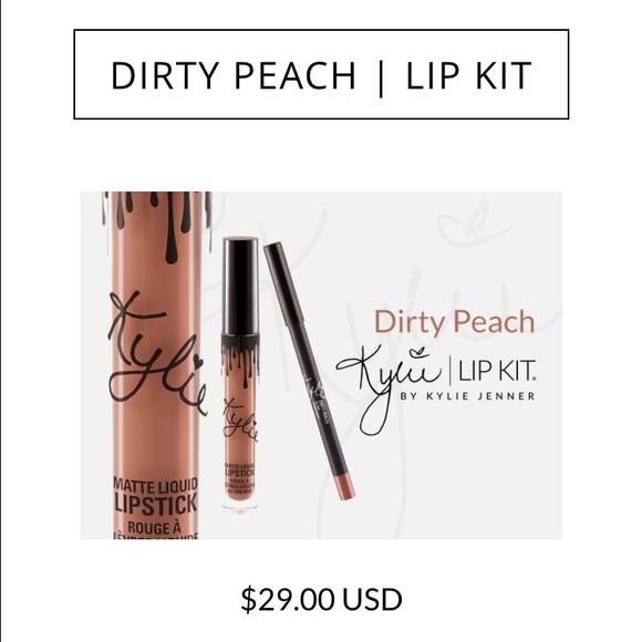 Dirty peach Kylie lip kit