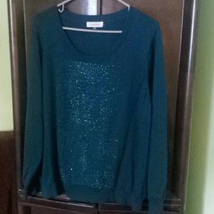 Calvin Klein bugle bead sweater