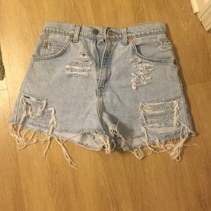 Vintage Levi high-waisted shorts