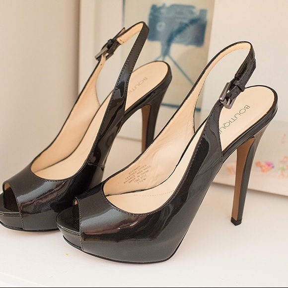 Black platform heels