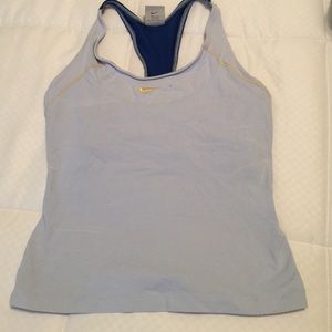 Nike razor back built in bra