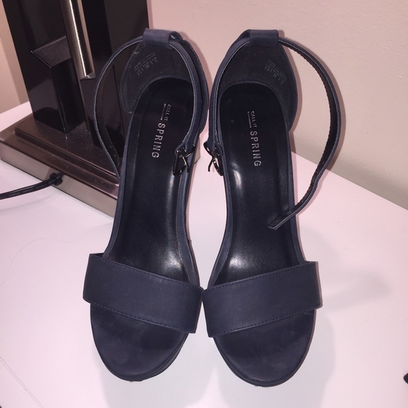 Call It Spring Navy Wedges - Picture 2 of 4