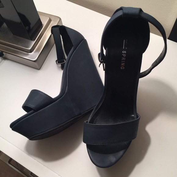 Call It Spring Navy Wedges - Picture 3 of 4