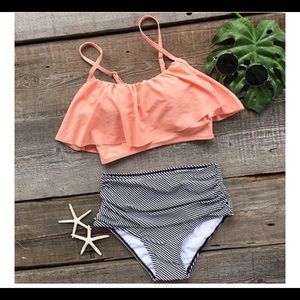 Hi wasted bathing suit bottoms