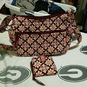 Shoulder purse with billfold