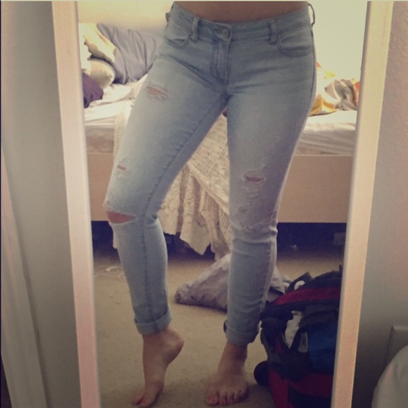 AE distressed jeggings