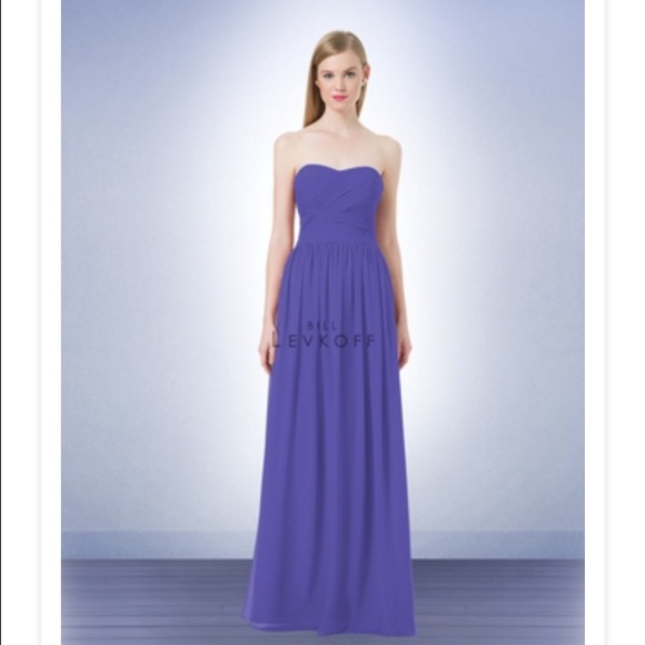 Bill Levkoff Bridesmaid dress. Regency color