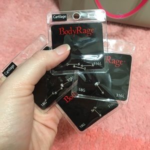 Lot of four packs of Cartilage piercing earrings