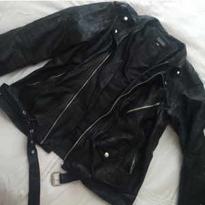 Faux leather jacket