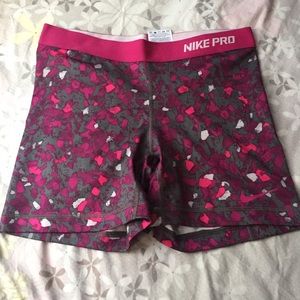 Nike pro spandex shorts