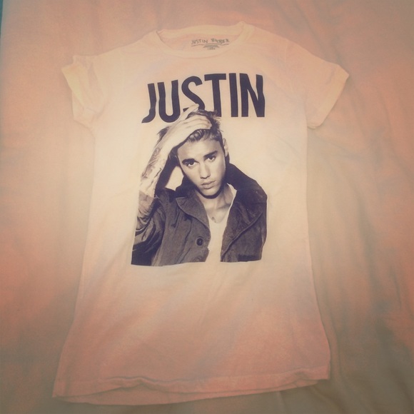 Never worn Justin beiber t-shirt