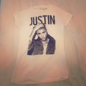Never worn Justin beiber t-shirt