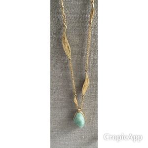 Chloe + Isabel Gilded Reeds Aventurine Necklace