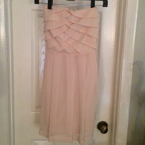 Peach chiffon dress