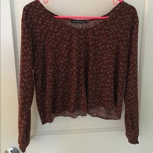 Burgundy blouse from Brandy Melville