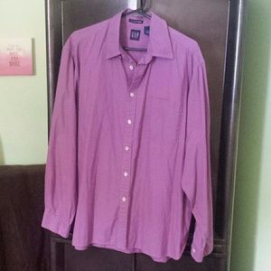 GAP 80s Pinpoint Oxford Lavender L