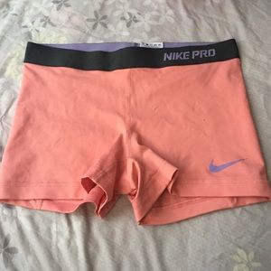 Nike pro spandex shorts