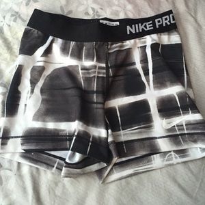 Nike pro spandex shorts