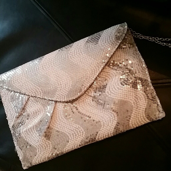 Sequin party clutch