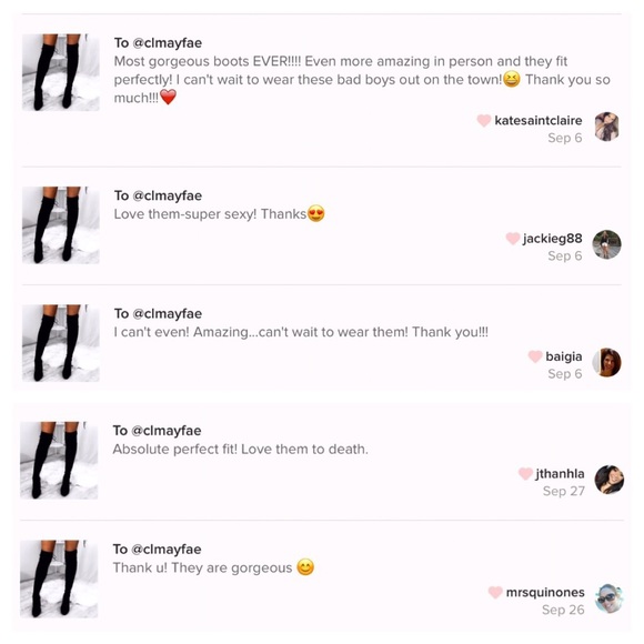 RESTOCKED Black Suede Over the Knee Boots - Picture 3 of 4