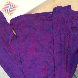 Lularoe Maxi Skirt small (purple and blue)