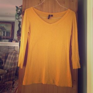 Mustard Cynthia Rowley courter inch sleeve shirt