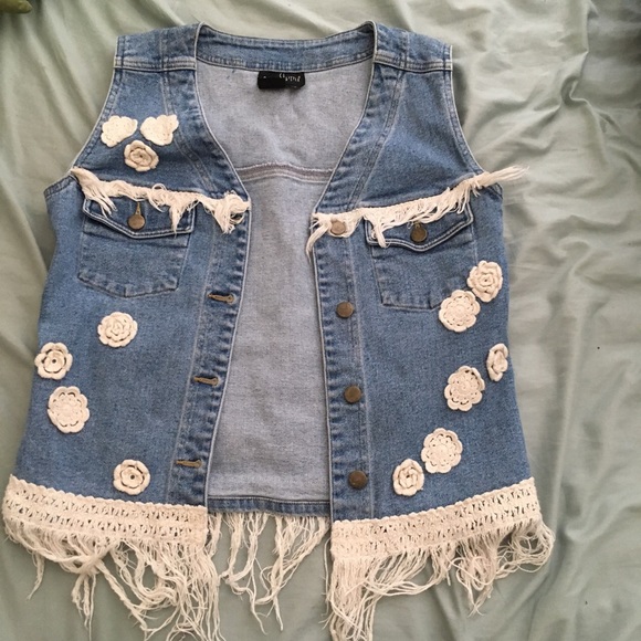 Vintage jean vest - Picture 1 of 3