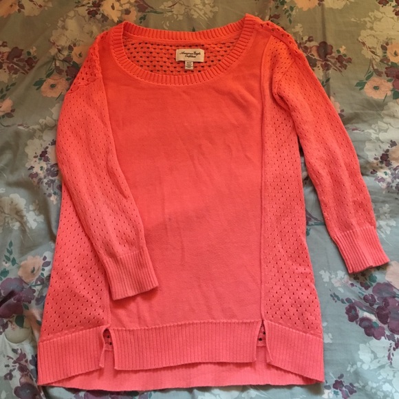 Coral American Eagle Sweater