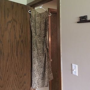 Wrap around cheetah dress
