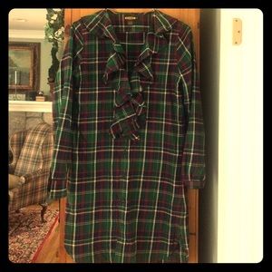 Ralph Lauren RUGBY Red green white navy blue dress