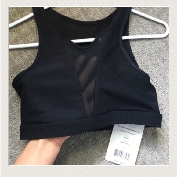 Sale❤️🎉Black mesh workout bra top - Picture 3 of 4