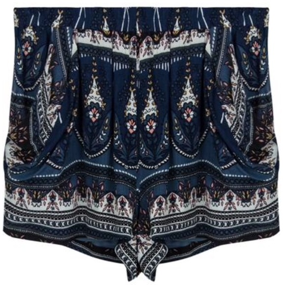 Bishop + Young Pants - 💥SALE 💥Bishop + Young Blue Paisley Print Shorts