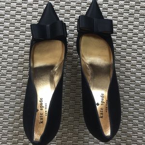 Kate Spade satin bow pumps - new, never worn!